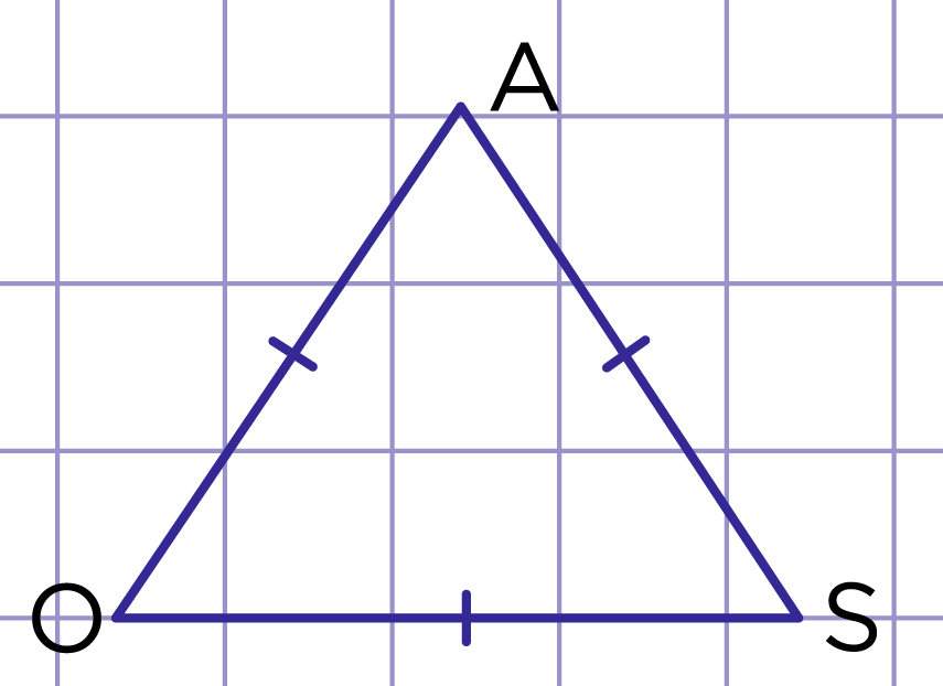 Рис. 2. Треугольник OSA - равносторонний